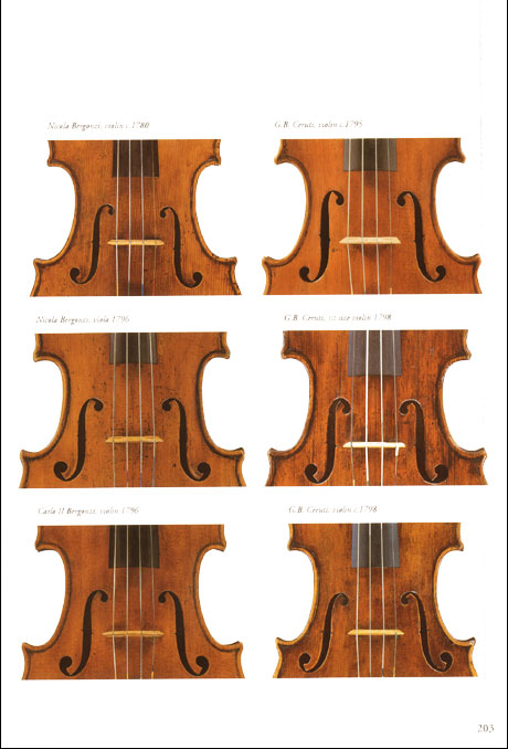 Violins and violas details