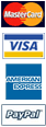 Accepted Credit Cards: Mastercard, Visa, American Express & PayPal